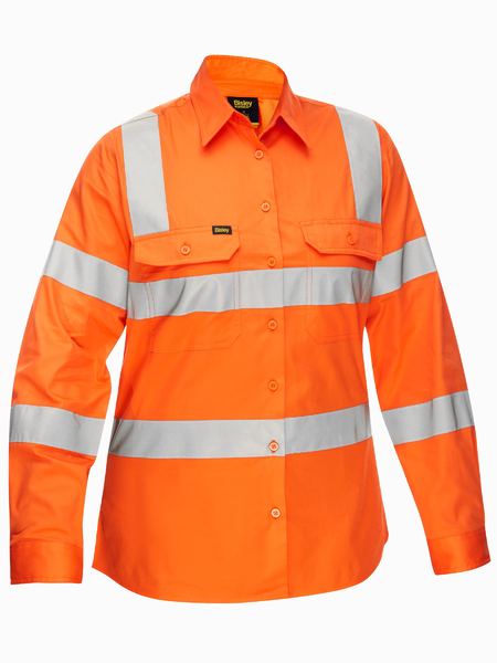 WOMENS TAPED BIOMOTION COOL LIGHTWEIGHT HI VIS SHIRT