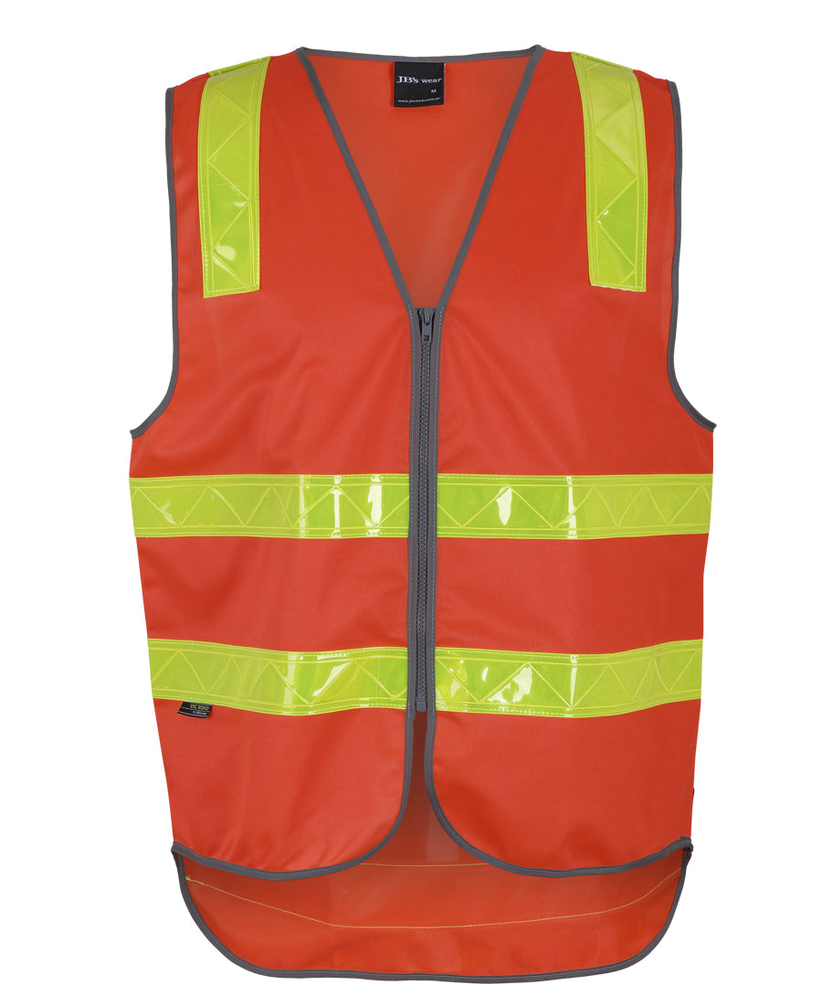 6DVRV-Jb'S Vic Road (D+N) Zip Safety Vest