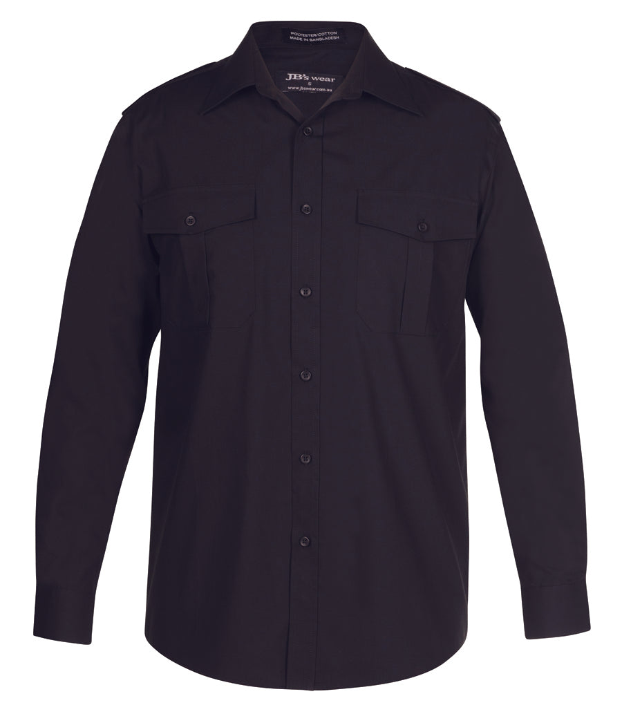 6E-Jb'S L/S Epaulette Shirt