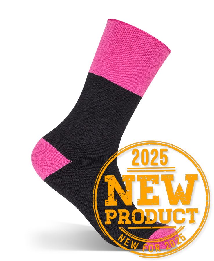 6WWS3-JB's LADIES WORK SOCK 3 PACK BLACK/MIX