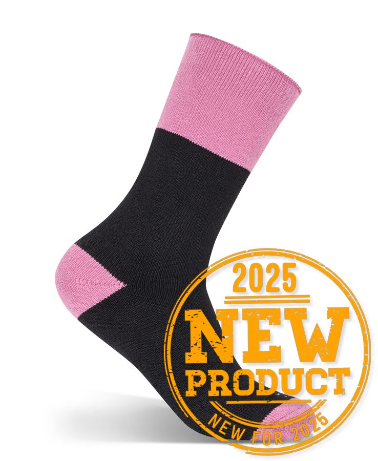 6WWS3-JB's LADIES WORK SOCK 3 PACK BLACK/MIX