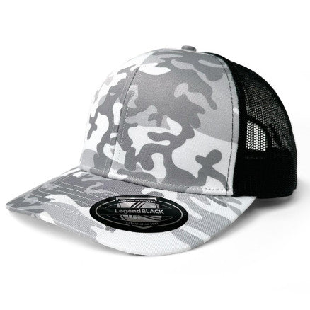7016-Snow Camo Trucker
