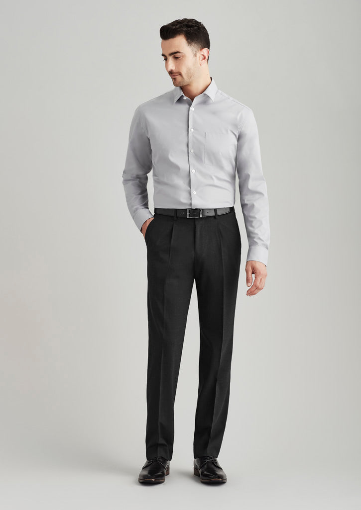 74011R-Comfort Wool Stretch Mens One Pleat Pant Regular