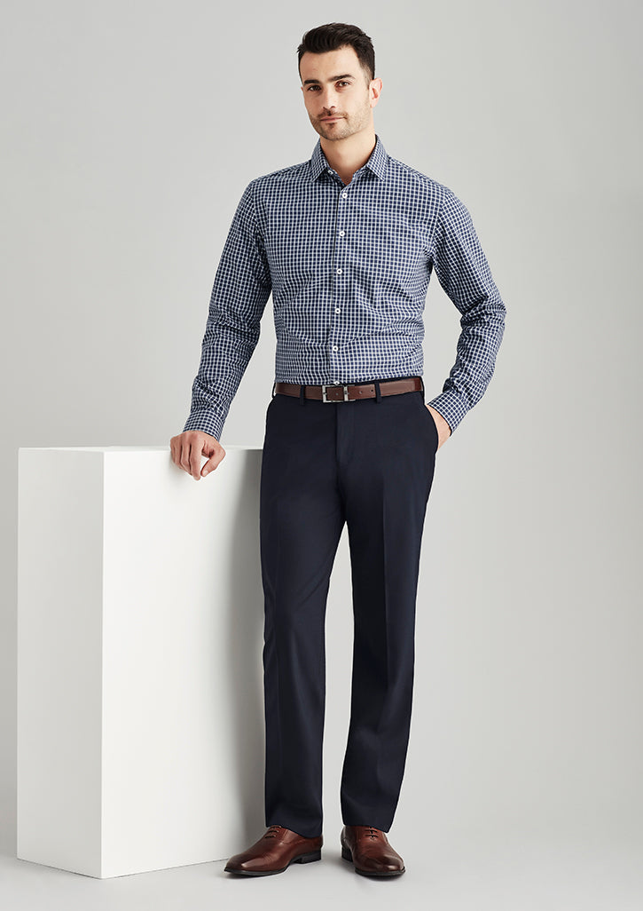 74012-Comfort Wool Stretch Mens Flat Front Pant