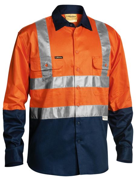 Contrast Drill Shirt-Taped-Hi Vis