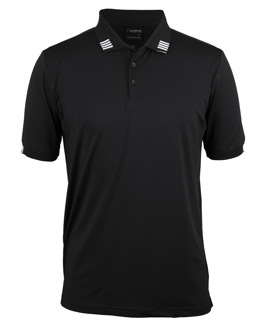 7S4P-Podium 4 Stripe S/S Stretch Polo /