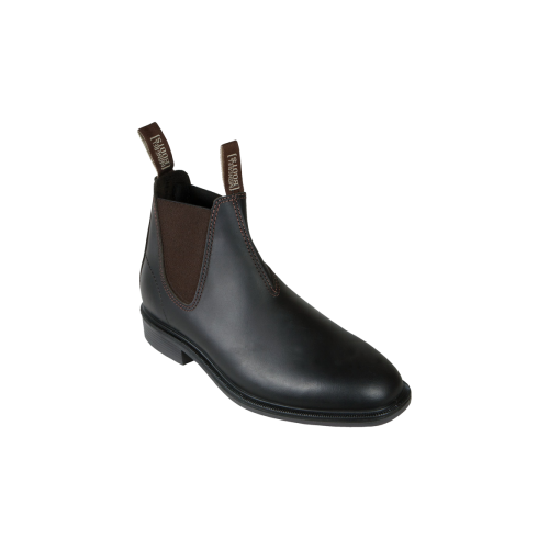 816030-Oil Kip V-Cut Riding Boot-CLARET