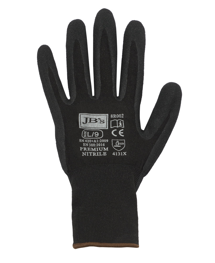 8R002-Jb'S Premium Nitrile Brthable Glove (12 Pk)