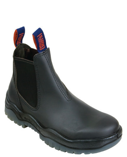 916020-Oil Kip Non-Safety V-Cut Elastic Sided Boot-BLACK