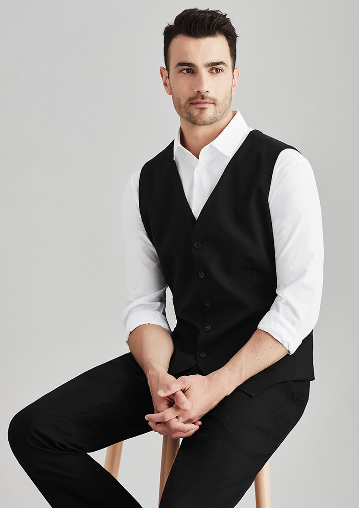 94011-Comfort Wool Stretch Mens Peaked Vest