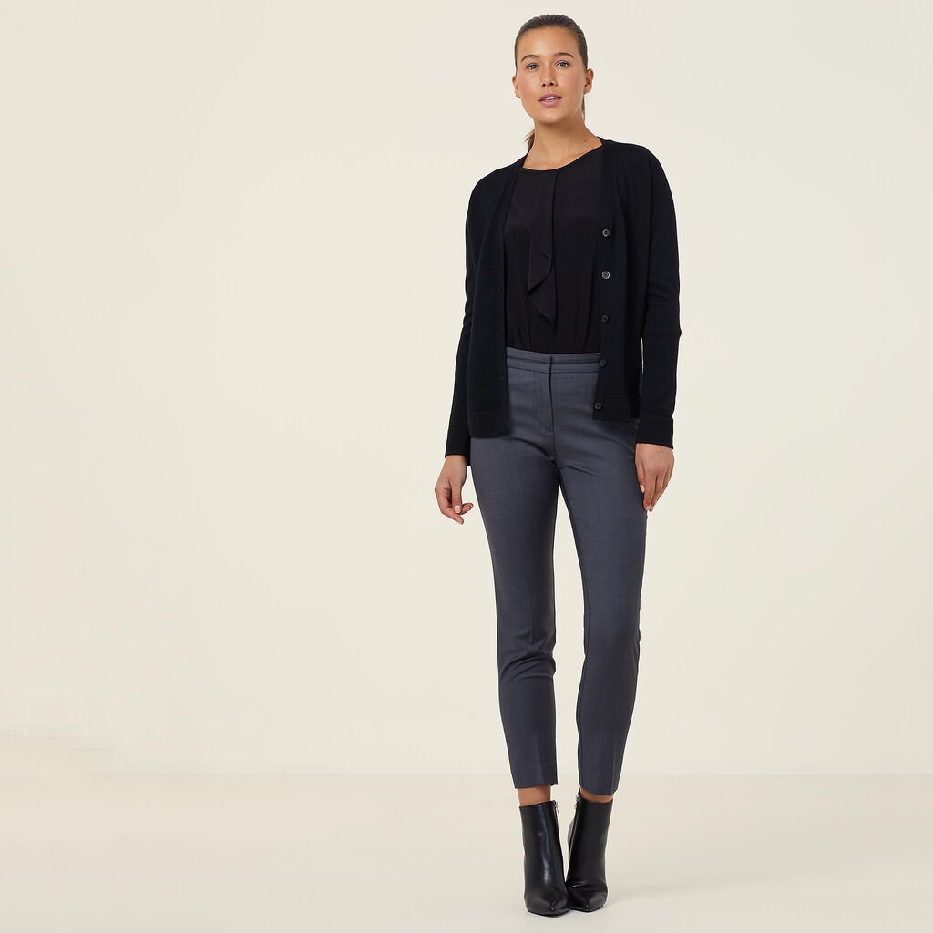 MERINO WOOL DETAIL CARDIGAN