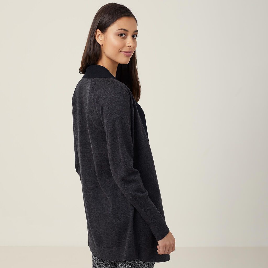 MERINO WOOL LONG LINE JACKET