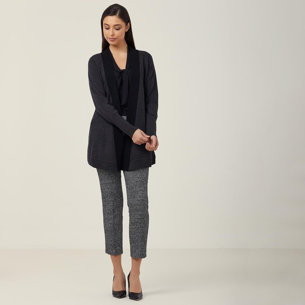 MERINO WOOL LONG LINE JACKET