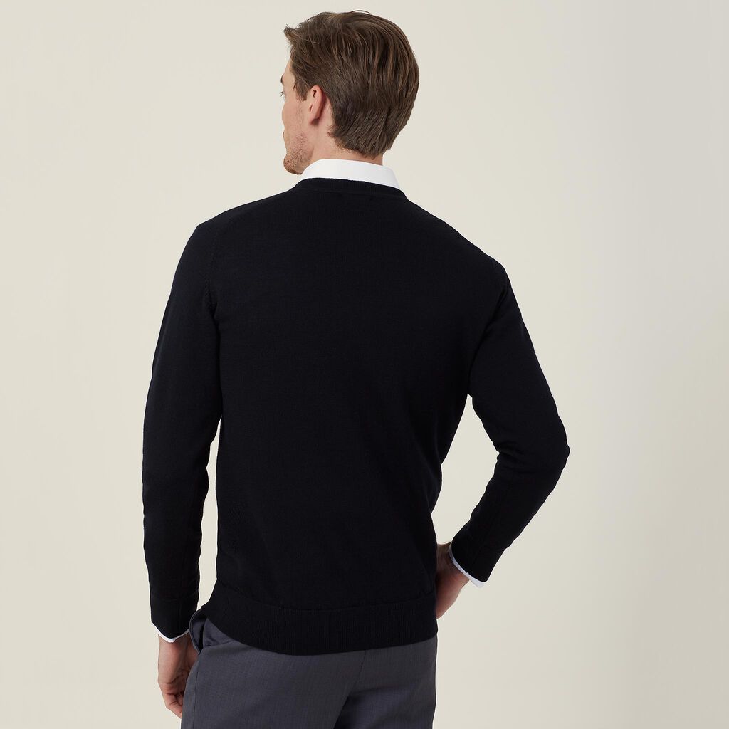 MERINO WOOL V-NECK SWEATER