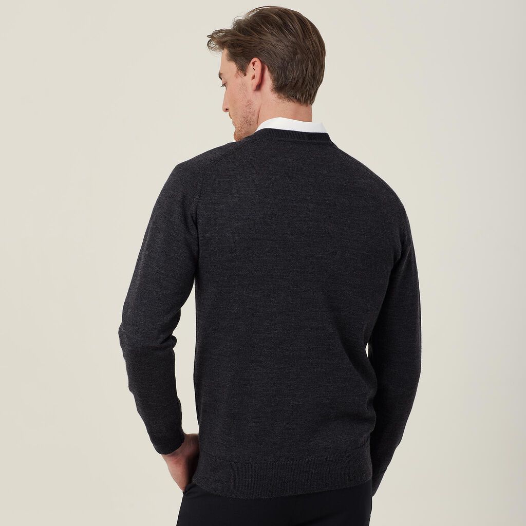 MERINO WOOL V-NECK SWEATER