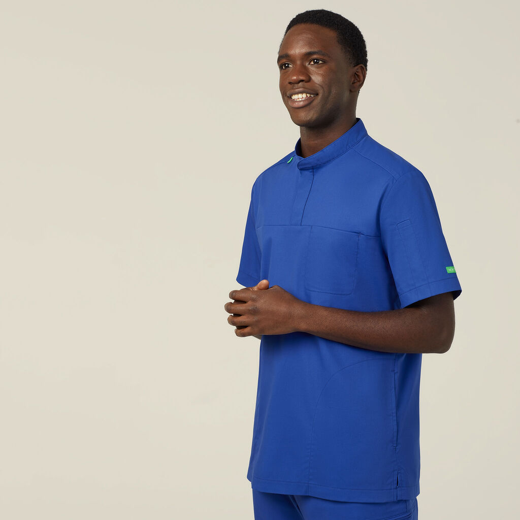 NEXT-GEN ANTIBACTERIAL ACTIVE DOHERTY MANDARIN COLLAR SCRUB TOP