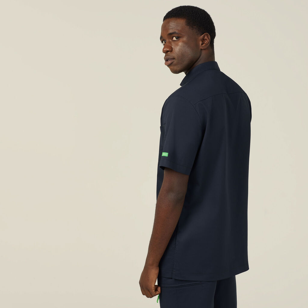 NEXT-GEN ANTIBACTERIAL ACTIVE DOHERTY MANDARIN COLLAR SCRUB TOP