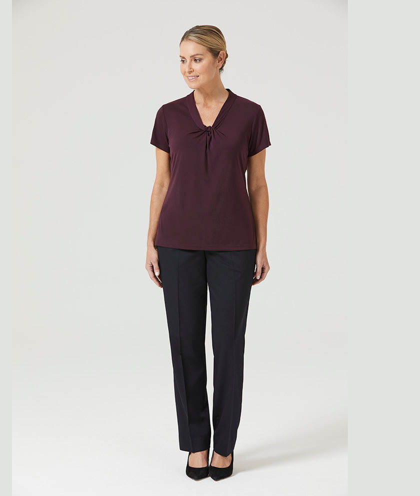 MATT JERSEY TWIST NECK TOP