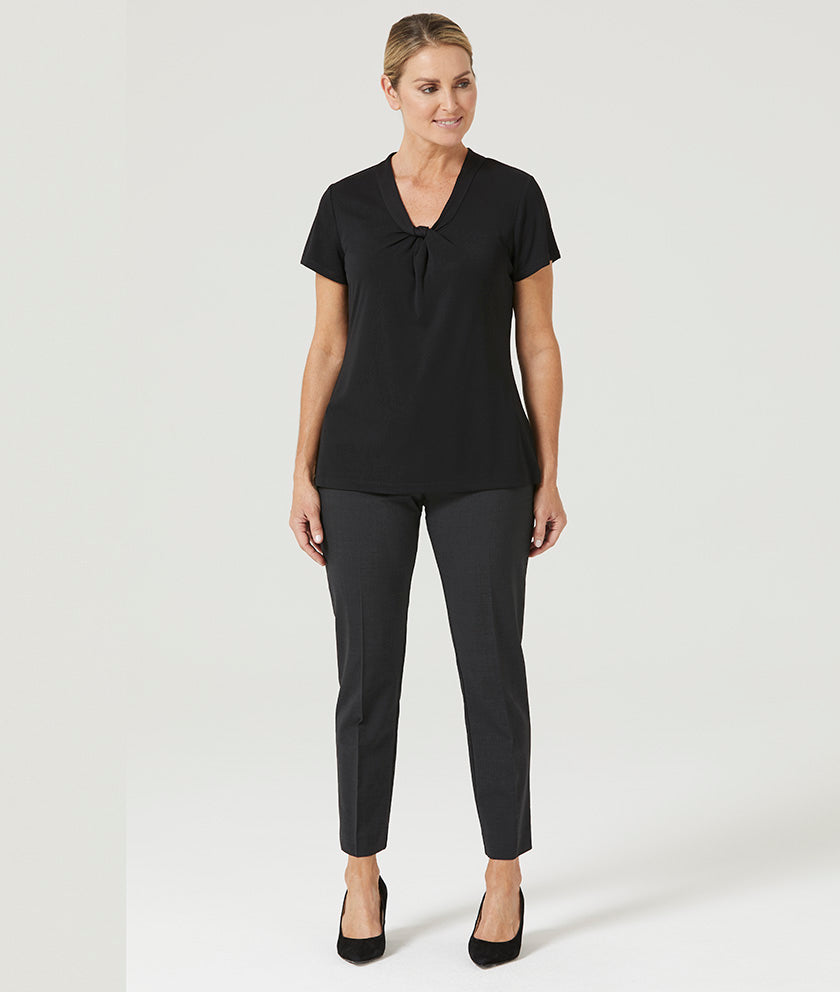 MATT JERSEY TWIST NECK TOP