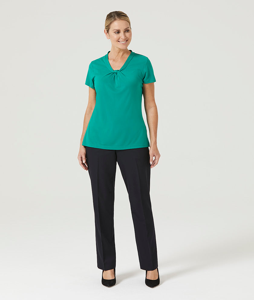 MATT JERSEY TWIST NECK TOP