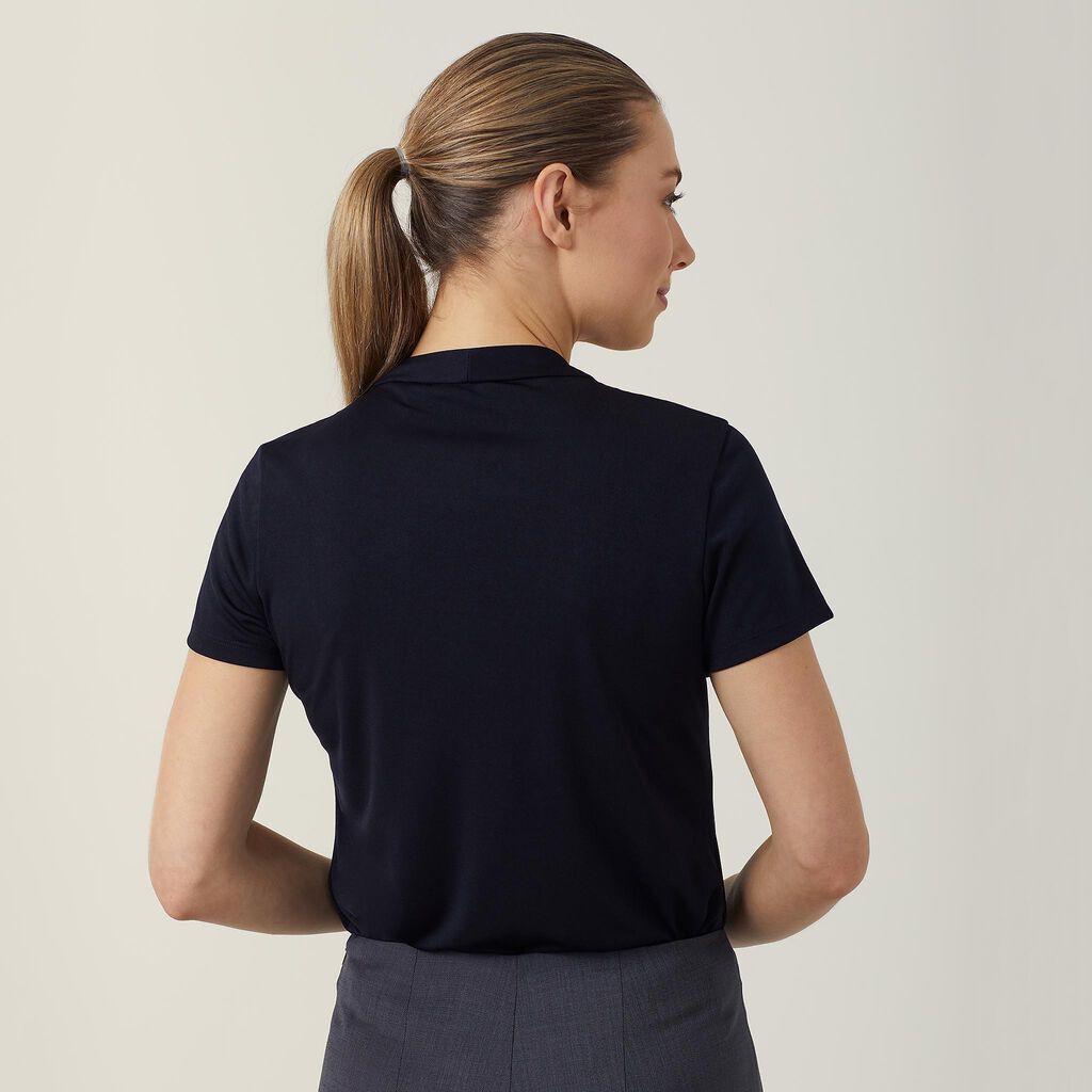 MATT JERSEY TWIST NECK TOP