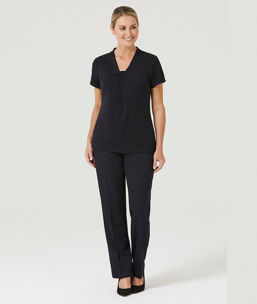 MATT JERSEY TWIST NECK TOP