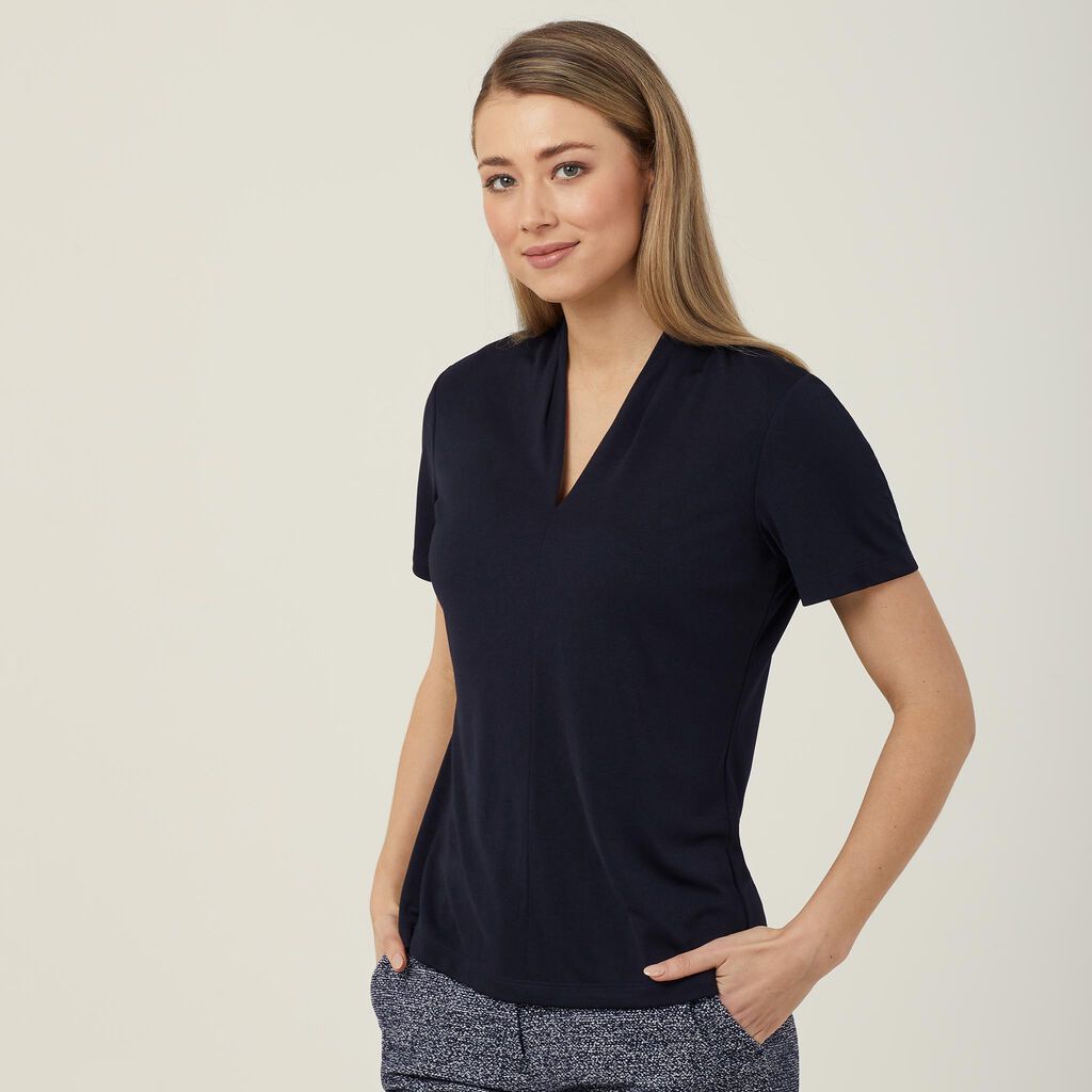 MATT JERSEY V-NECK TOP