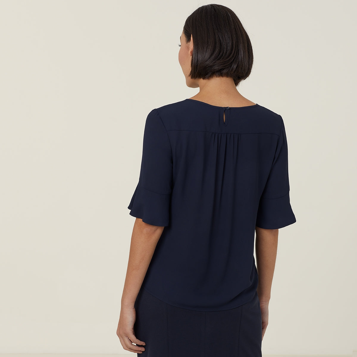 GEORGIE FLUTED SLEEVE TOP