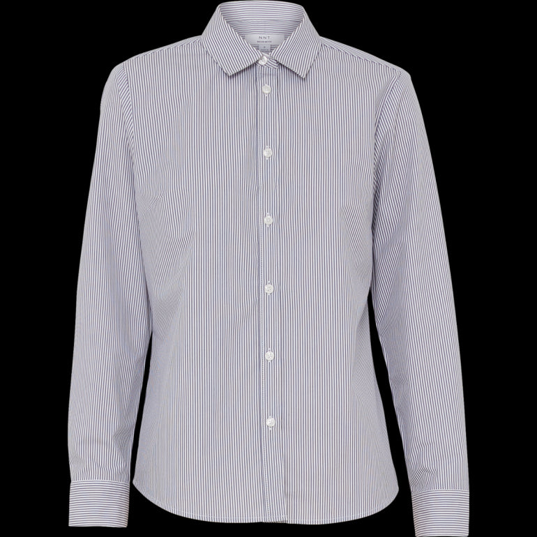 WOMEN'S AVIGNON FINE BLOCK STRIPE STRETCH LONG SLEEVE SHIRT