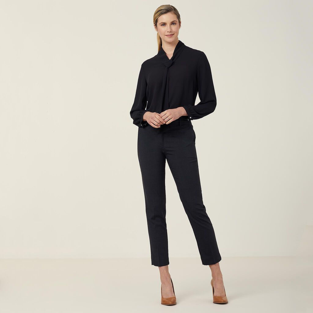 GEORGIE TIE NECK BLOUSE