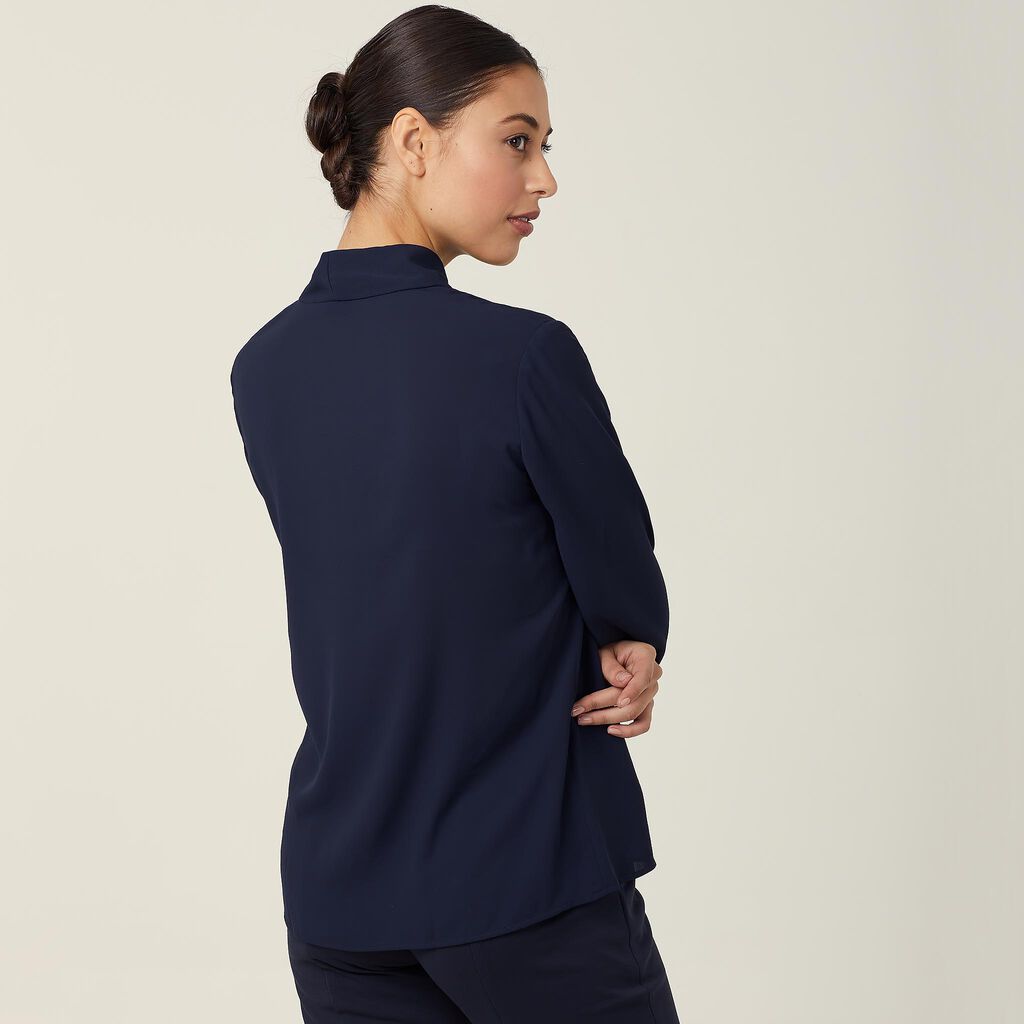 GEORGIE TIE NECK BLOUSE