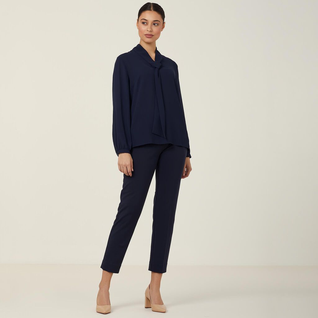 GEORGIE TIE NECK BLOUSE