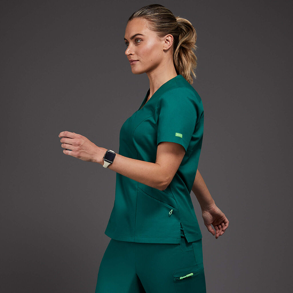 NEXT-GEN ANTIBACTERIAL ACTIVE FLORENCE SCRUB TOP