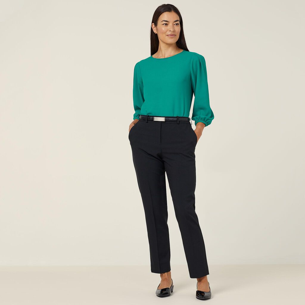 FRENCH GEORGETTE 3/4 SLEEVE TOP