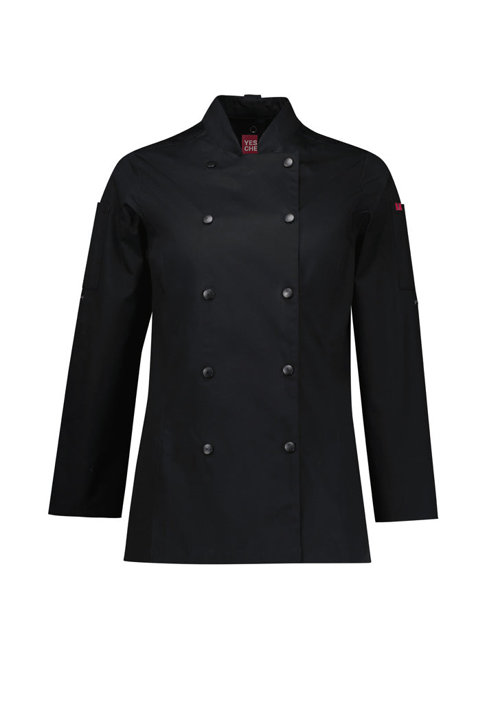 CH430LL-Womens Gusto Long Sleeve Chef Jacket
