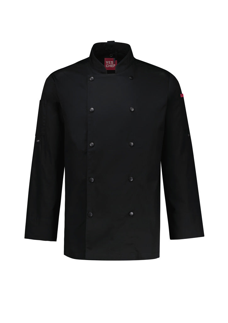 CH430ML-Mens Gusto Long Sleeve Chef Jacket