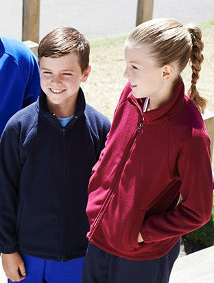 CJ1428-Kids Polar Fleece Zip Through Jacket