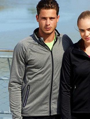 CJ1453-Mens Light Weight Fleece Zip Through Jacket