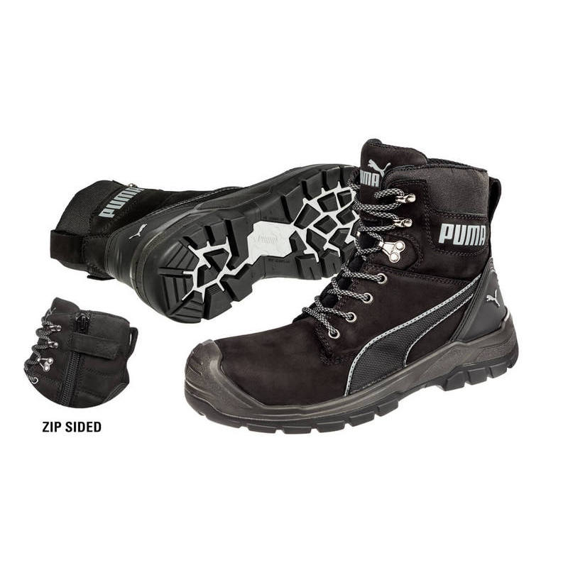 CONQUEST ZIP BOOT- BLK