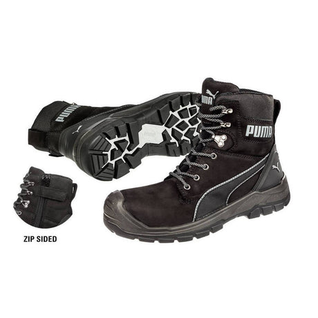 CONQUEST ZIP BOOT- BLK