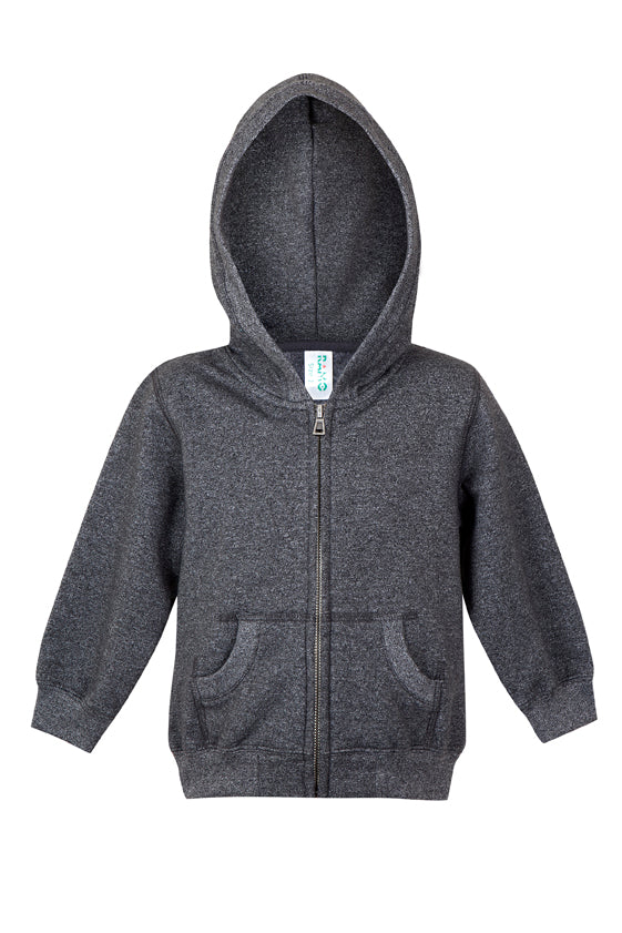 F180ZZ-Babies Heather Zip Hoodie
