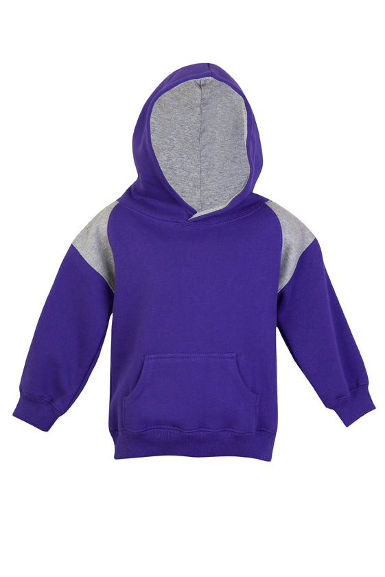 F335PP-Kids Shoulder Contrast Panel Hoodies