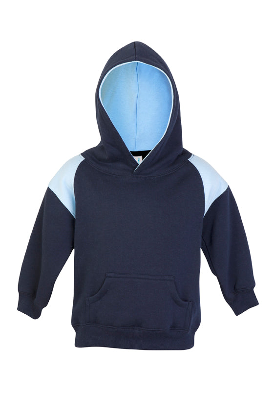 F335PP-Kids Shoulder Contrast Panel Hoodies