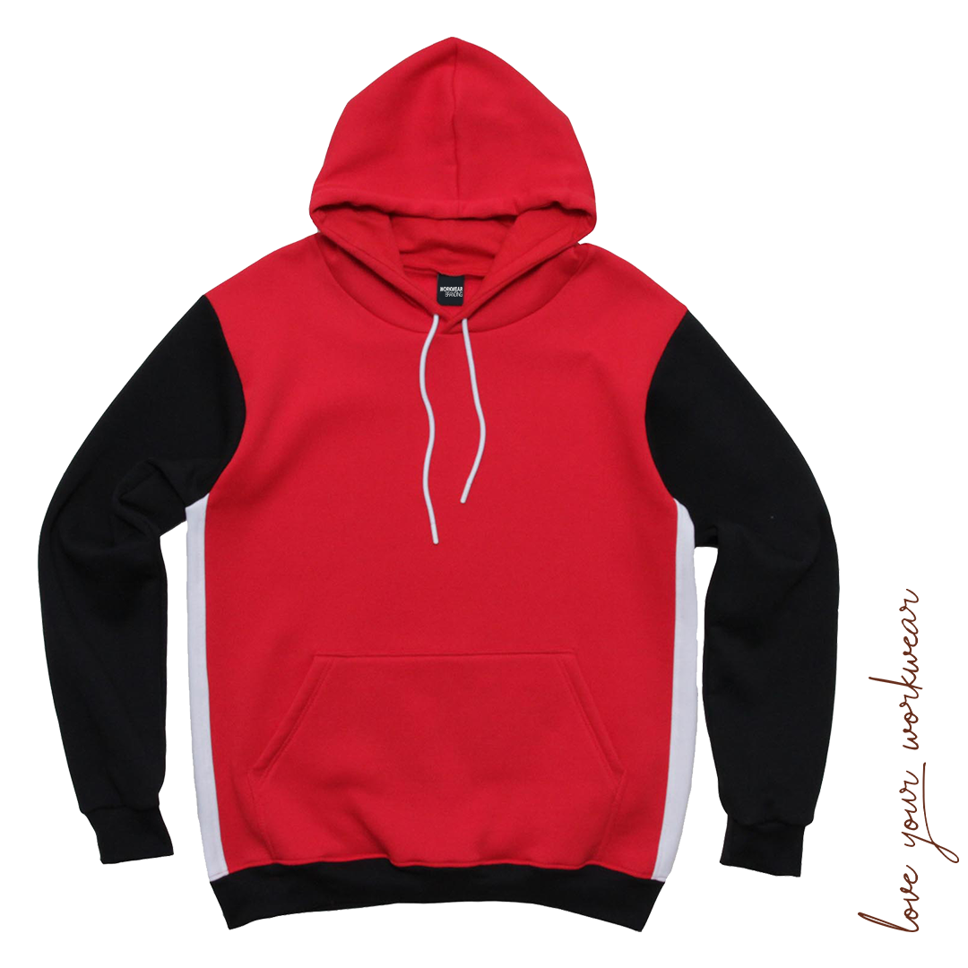 MEN'S CONTRAST TRI-COLOUR HOODIE