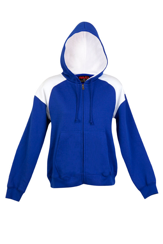 FZ33UN-Ladies/Juniors Shoulder Contrast ZIP Hoodie