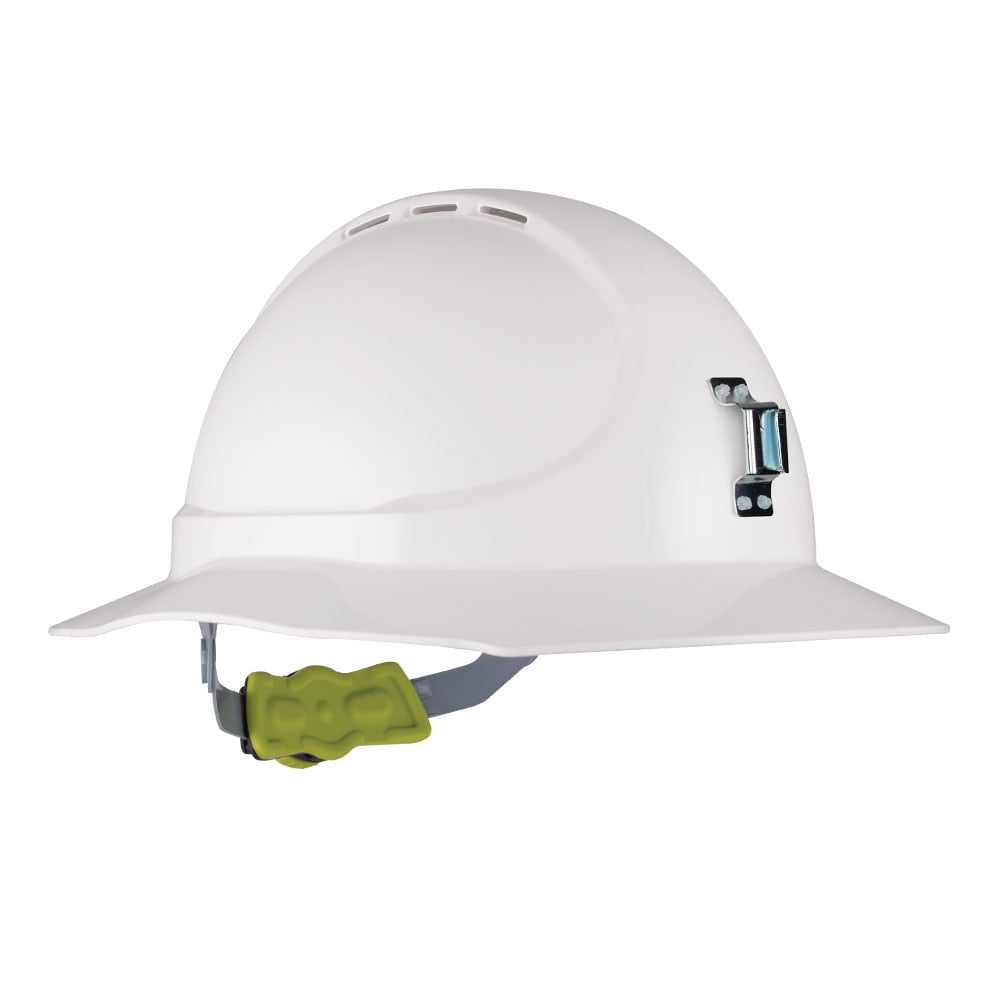 HPFPRGT15-GT15 Type 1 ABS Vented Broad Brim Miners Hard Hat with Ratchet Harness