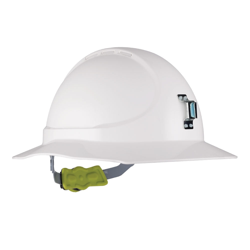 HPFPRGT16-GT16 Type 1 ABS Non-Vented Broad Brim Miners Hard Hat with Ratchet Harness