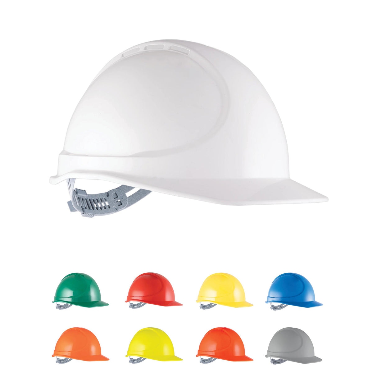 HPFPRGTE04-GTE4 Essential Type 1 ABS Non-Vented Hard Hat with Slide Lock Harness
