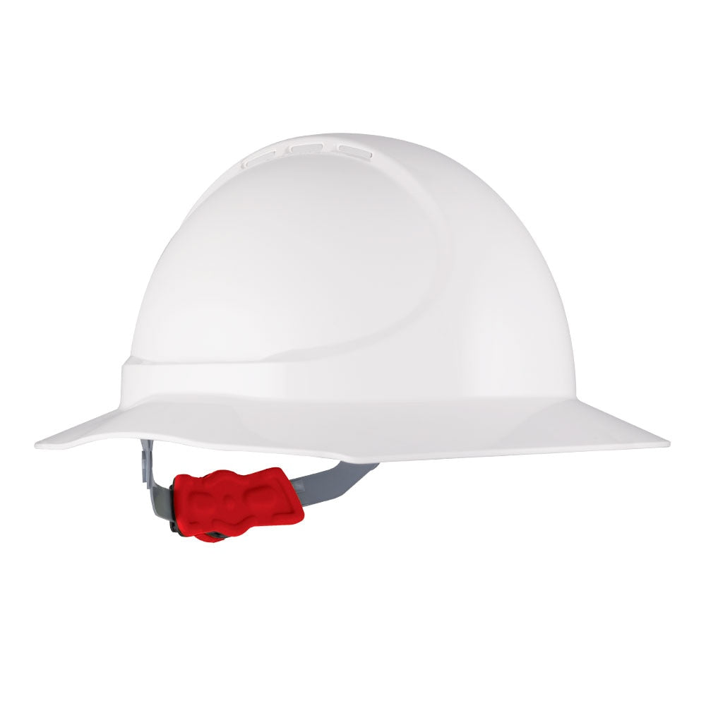 HPMIC012-The Mate Type 1 ABS Non-Vented Broad Brim Hard Hat with Ratchet Harness