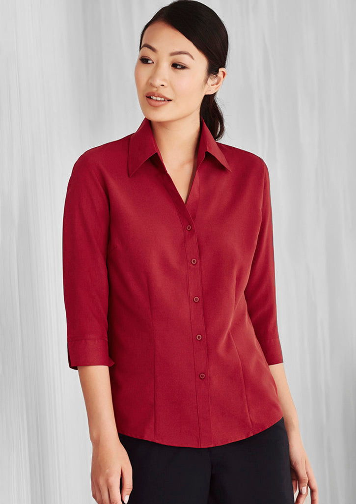 LB3600-Ladies Plain Oasis 3/4 Sleeve Shirt